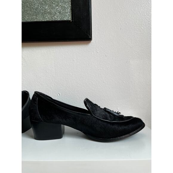 Vintage 90s Steve Madden Calf Hair Loafers | Pointed Toe Mule | Size 9 - Picture 3 of 8